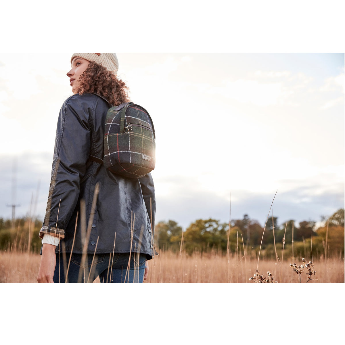 Women s Barbour Caley Tartan Backpack Marchbrae