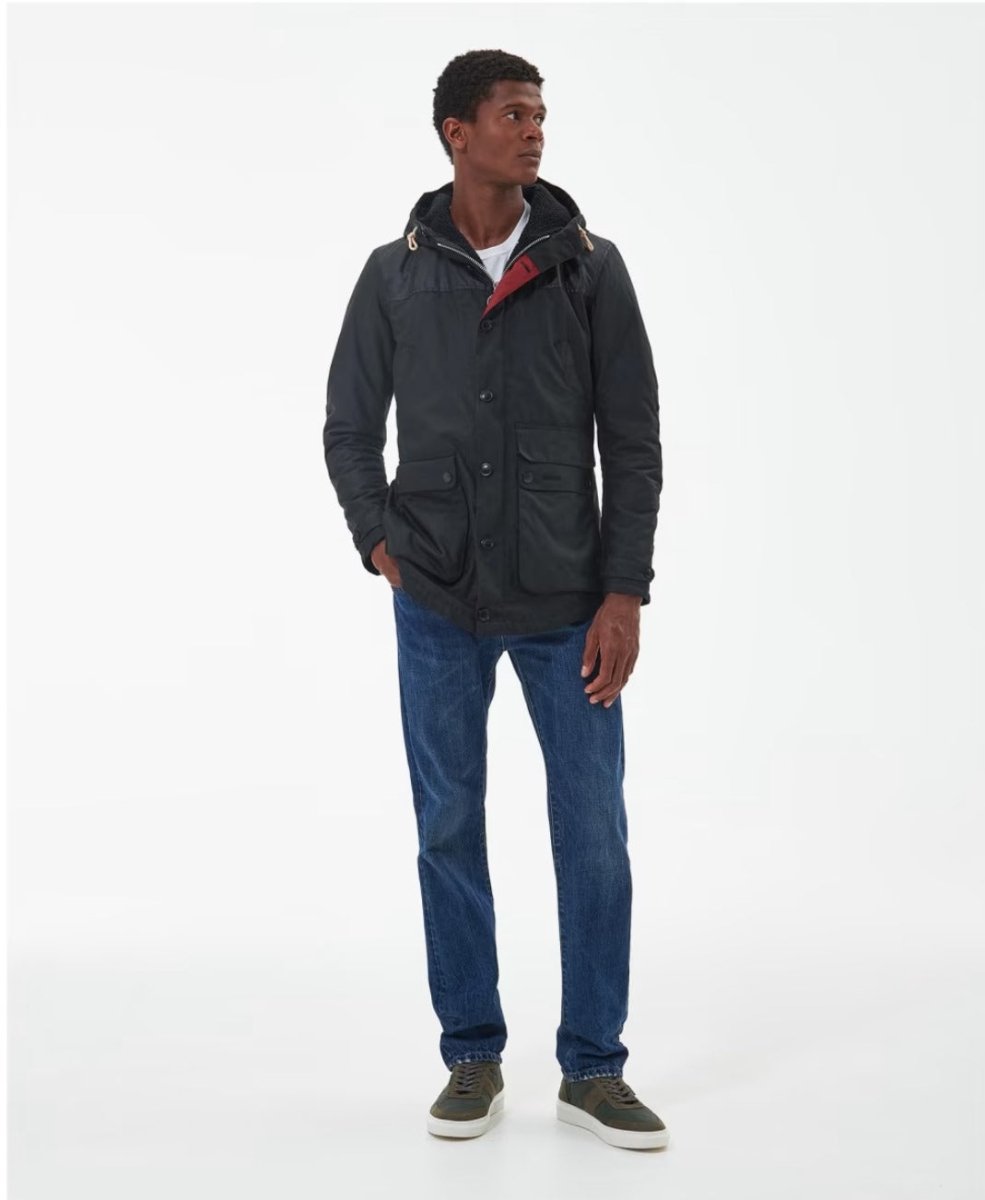 Mens barbour parka jacket online