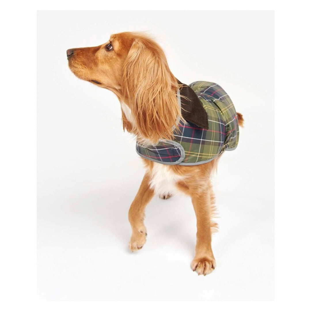 Barbour waterproof tartan dog coat best sale